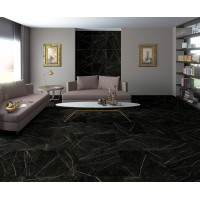 Плитка керамогранитная Thalassa Neso-R Negro RECT 593x593x10 Arcana