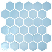 Мозаика H 6026 Hexagon Light Blue 295x295x9 Котто Керамика