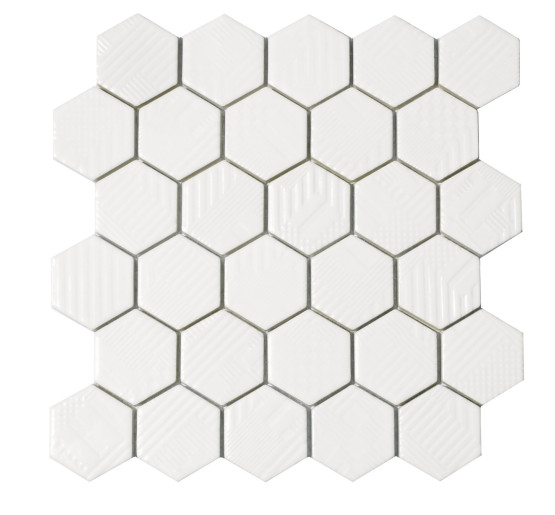 Мозаїка HST 6024 Hexagon White 295x295x9 Котто Кераміка