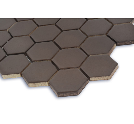 Мозаика H 6005 Hexagon Coffee Brown 295x295x9 Котто Керамика