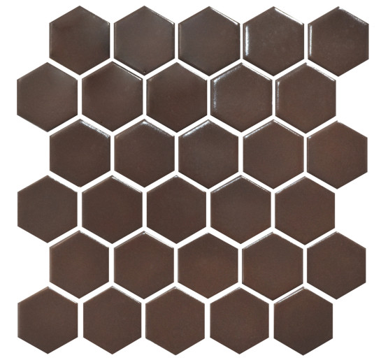 Мозаика H 6005 Hexagon Coffee Brown 295x295x9 Котто Керамика