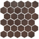 Мозаика H 6005 Hexagon Coffee Brown 295x295x9 Котто Керамика