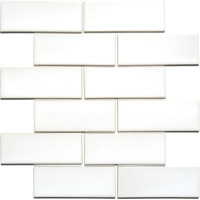 Мозаїка BRICK B 6024 White 300x300х9 Котто Кераміка