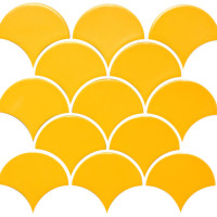Мозаика Scales SC X 6025 Dark Yellow 300x300x9 Котто Керамика