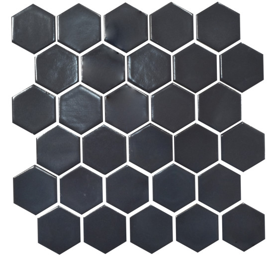 Мозаика H 6022 Hexagon Grafit Black 295x295x9 Котто Керамика