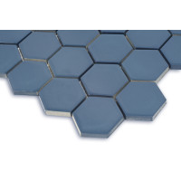 Мозаика H 6008 Hexagon Steel Blue 295x295x9 Котто Керамика