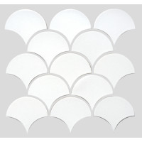 Мозаика SCALES SC 6024 White 240x240x9 Котто Керамика