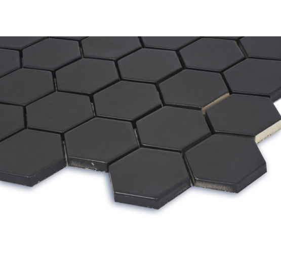 Мозаика H 6021 Hexagon Black MATT 295x295x9 Котто Керамика