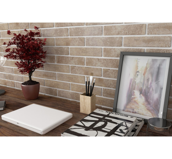 Плитка фасадна Baker Street світло-бежевий Slim 60x250x6 Golden Tile