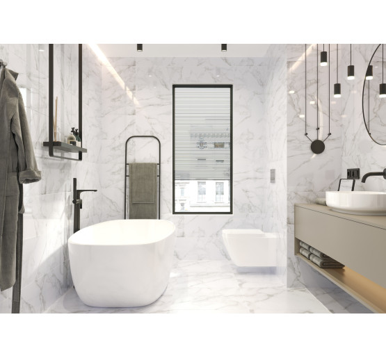 Плитка стінова Marmo Bianco білий 300x600x9 Golden Tile