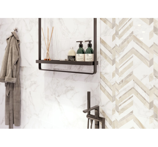 Плитка стінова Marmo Bianco білий 300x600x9 Golden Tile