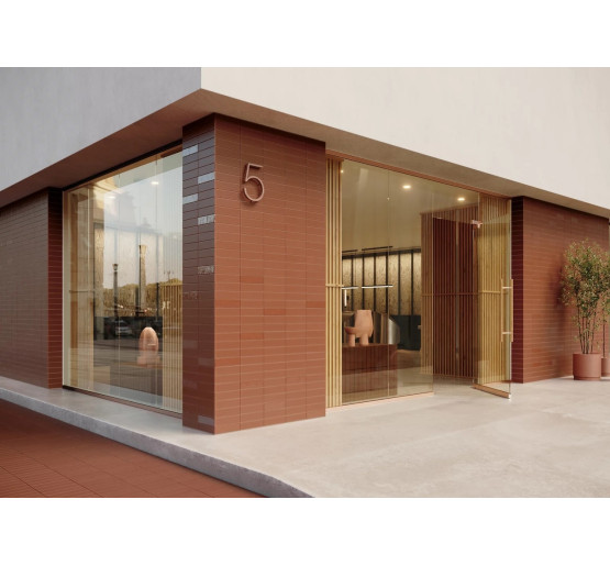 Плитка фасадная Sundown Cotto STR MAT 66x245x7 Paradyz