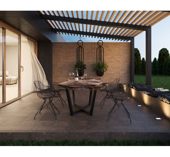 Плитка фасадная Ilario Brown 66x245x7,4 Paradyz