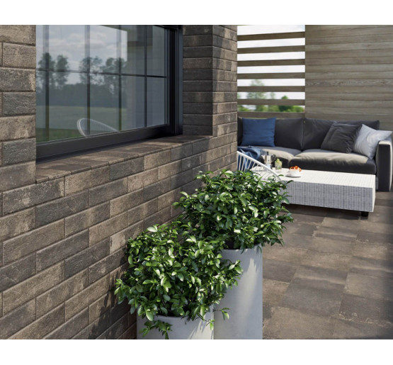 Ступень с капиносом угловая Scandiano Brown 330x330x11 Paradyz