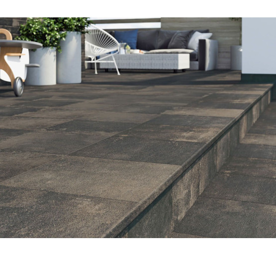 Ступень с капиносом угловая Scandiano Brown 330x330x11 Paradyz