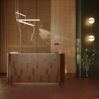 Плитка фасадна Sundown Marrone STR 66x245x7 Paradyz