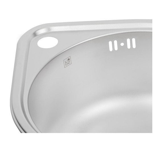 Кухонна мийка Lidz 4539 0,8 мм Satin (LIDZ4539SAT8)