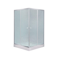 Набір lidz душова кабіна Wawel SC90x90.SAT.LOW.FR, скло Frost 4 мм + піддон Mazur