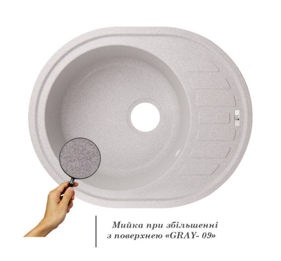 Кухонна мийка Lidz 620x500/200 GRA-09 (LIDZGRA09620500200)