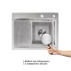 Набор 2 в 1 Lidz кухонная мойка H6350R 3.0/0.8 мм Brush + дозатор для моющего средства