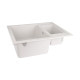Кухонна мийка з додатковою чашею Lidz 615x500/200 WHI-01 (LIDZWHI01615500200)