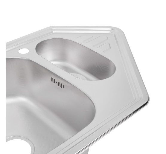 Кухонна мийка Lidz 9550-C Decor 0,8 мм (LIDZ9550СEC08)