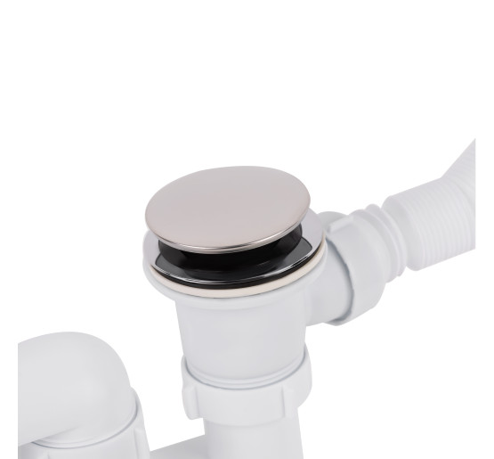 Сифон для ванни Lidz (WHI) 60 03 V002 02 з ревізією (вихід 50 мм)