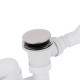 Сифон для ванни Lidz (WHI) 60 03 V002 02 з ревізією (вихід 50 мм)