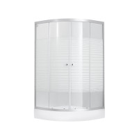 Набір lidz душова кабіна Wieza SC90x90.SAT.LOW.L, скло Linie 4 мм + піддон Kupala