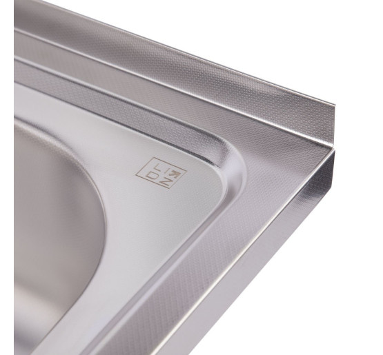Кухонная мойка Lidz 6050-R 0,6 мм Decor (LIDZ6050R06DEC)