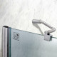 Штора на ванну Lidz Brama SS120x140L.CRM.FR стекло Frost 6 мм, левая