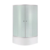 Набір lidz душова кабіна Latwa SC80x80.SAT.HIGH.FR, скло Frost 4 мм + піддон з панеллю Kupala