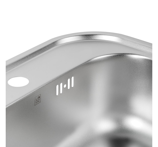 Кухонна мийка Lidz 4749 0,8 мм Satin (LIDZ4749SAT)