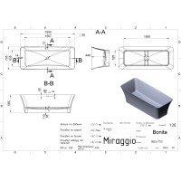 Ванна Miraggio BONITA матова
