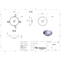 Умывальник Miraggio SIENA MIRASOFT
