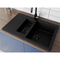 Кухонна мийка Miraggio LAPAS чорна