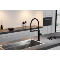 Кухонний змішувач чорний сенсорний з фільтрованою водою Nett AB-43