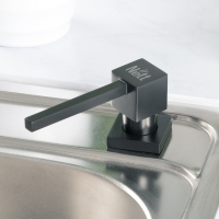 Дозатор для кухонної мийки чорний врізний Nett DTB-300