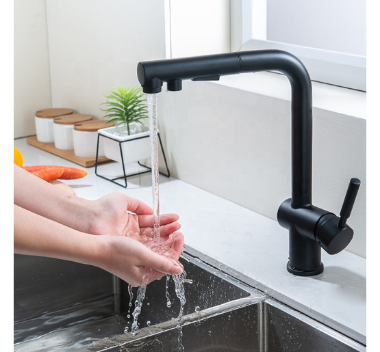 Комплект чорної кухонної мийки та змішувача з нержавіючої сталі NB-4643