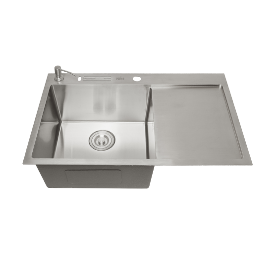Накладная кухонная мойка с правым крылом Nett NS-7848(R)