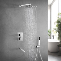 Душова система з термостатом внутрішнього монтажу з виливом Nett TSH-521