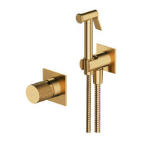 Комплект гігієнічного душу Omnires Contour матове золото (SYSCTBI1GLB) 