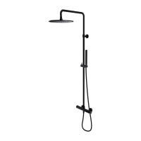 Термостатическая душевая система Omnires Y czarny (Y1244SUBL)