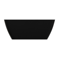 Отдельно стоящая ванна Omnires PARMA M+ 159x71 бело/черная глянцевая (PARMAWWBCP)