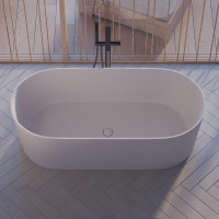 Отдельно стоящая ванна Omnires OVO M+ 160x75 белая глянцевая (OVOWWBP)
