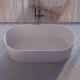 Отдельно стоящая ванна Omnires OVO M+ 160x75 белая матовая (OVOWWBM)