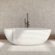 Окремо стояча ванна Omnires SHELL M+ 160x75 біла глянцева (SHELLWWBP) 