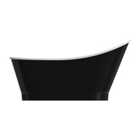 Отдельно стоящая ванна Omnires VENEZIA M+ 160x73 белая/черная глянцевая (VENEZIA159BCP)