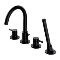 Смеситель для ванны на 4 отверстия Omnires Y czarny (Y1232BL)