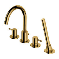 Смеситель для ванны на 4 отверстия Omnires Y złoty (Y1232GL)